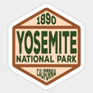 Yosemite National Park badge Sticker